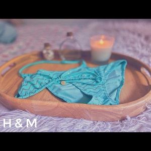 Striped Aqua Shell Bikini